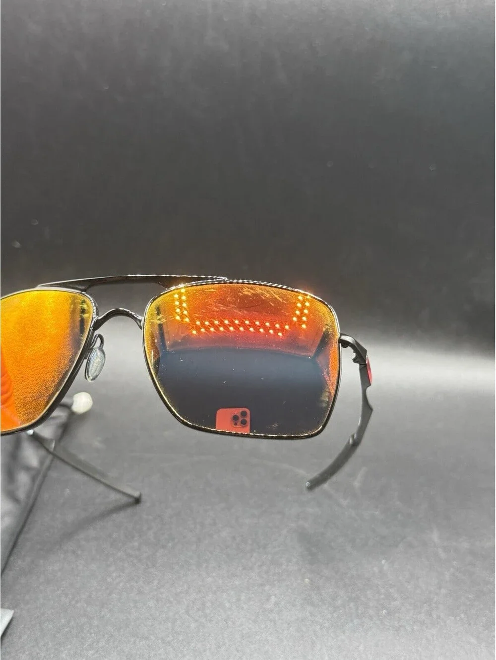 Oakley Deviation Polished Black/Ruby Iridium Lenses OO4061-04